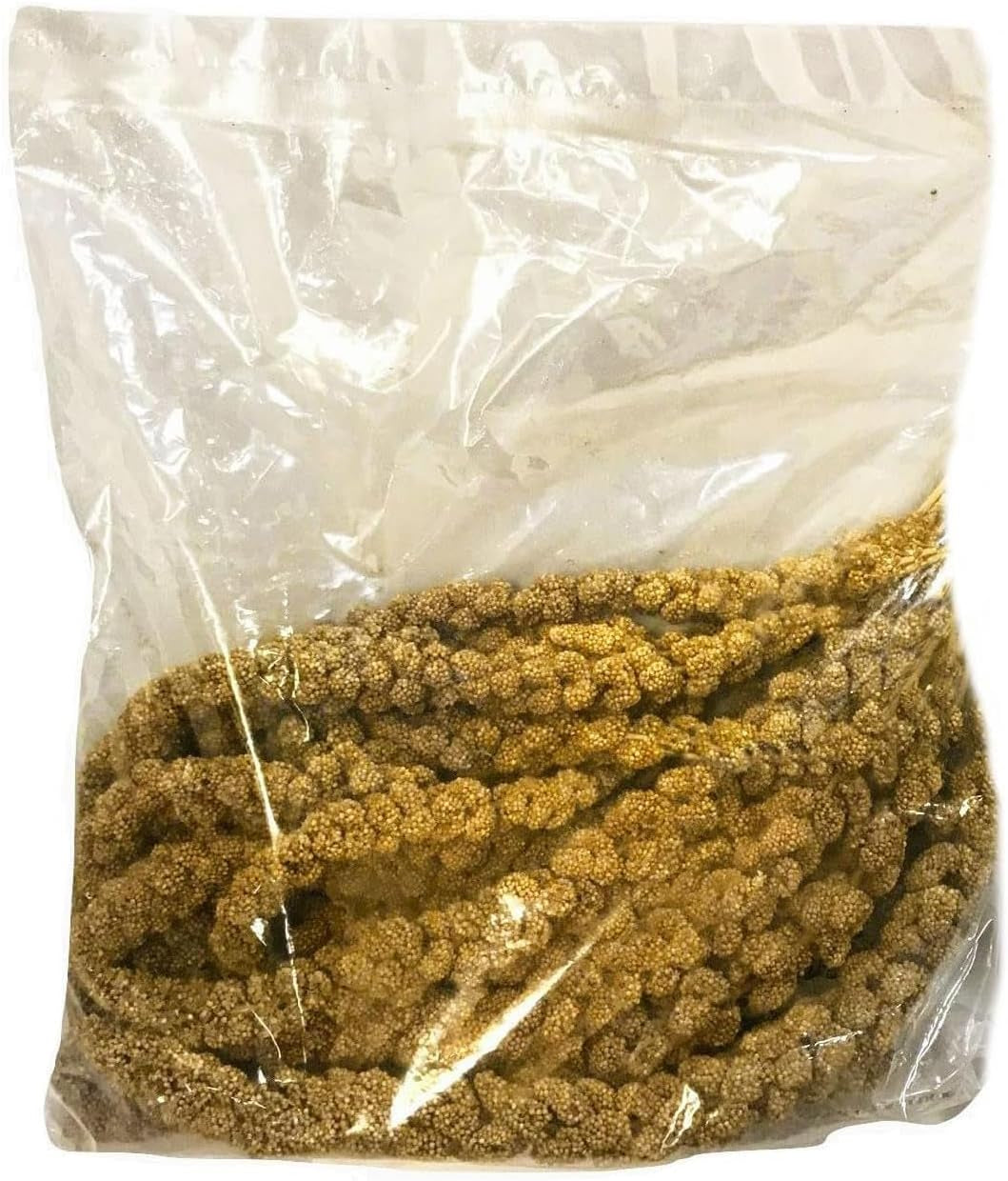 Worlds Freshest Sun-Dried Spray Millet - Non-Gmo (No Stems Only Edible Tops) - Healthy Bird Treat and Supplement for All Pet Birds Parakeets Cockatiels Finches - 1Lb