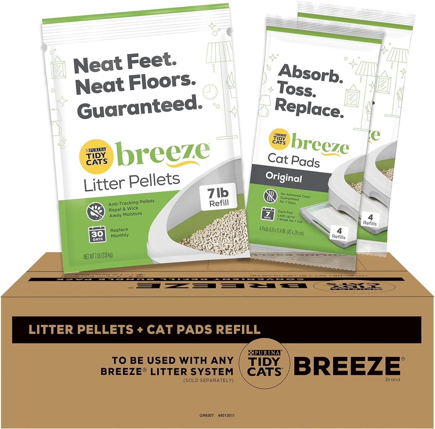 Purina Tidy Cats Breeze Litter System Cat Refill Bundle