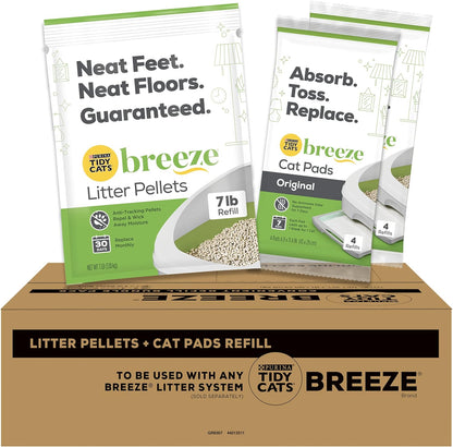 Purina Tidy Cats Breeze Litter System Cat Refill Bundle