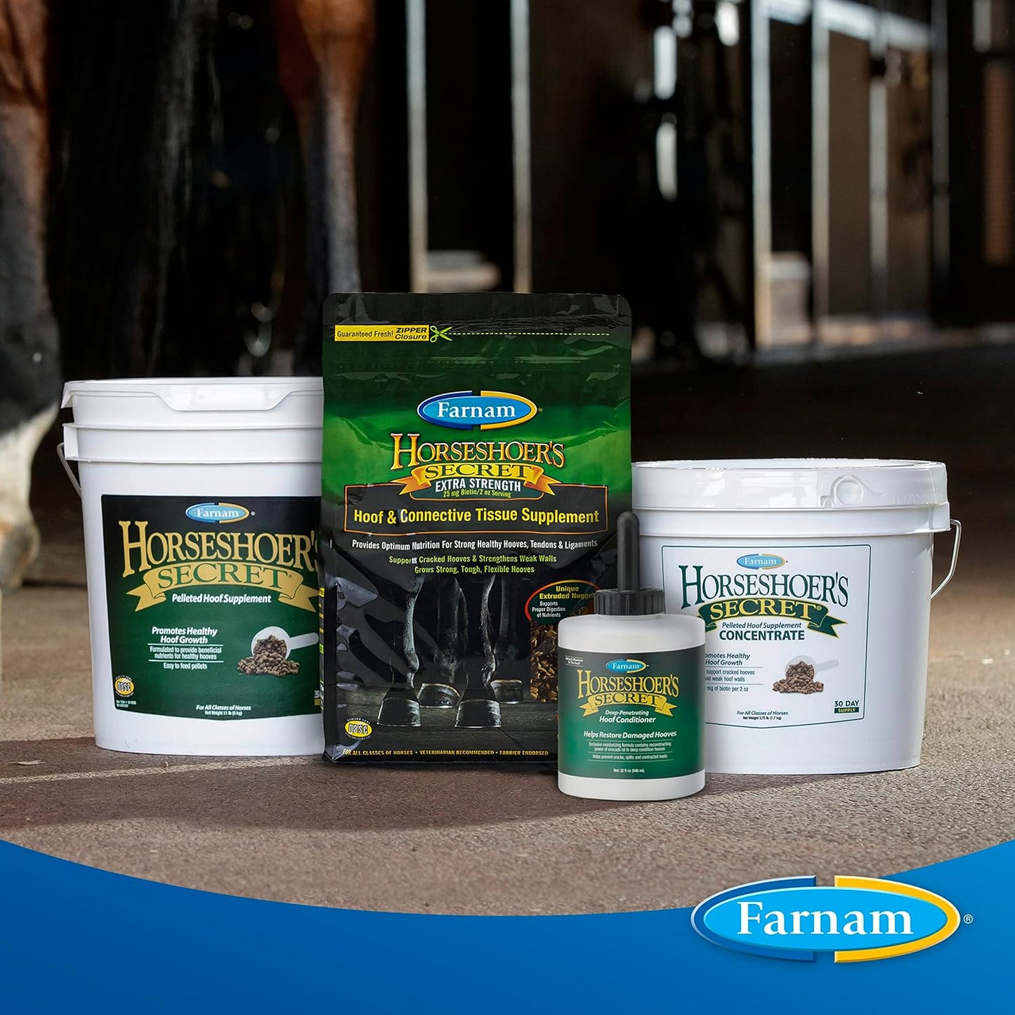 Farnam Horseshoer'S Secret Pelleted Hoof Supplements, Promotes Healthy Hoof Growth, Maintains Hoof Walls & Supports Cracked Hooves