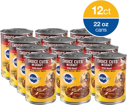 PEDIGREE CHOICE CUTS in GRAVY Adult Canned Soft Wet Dog Food