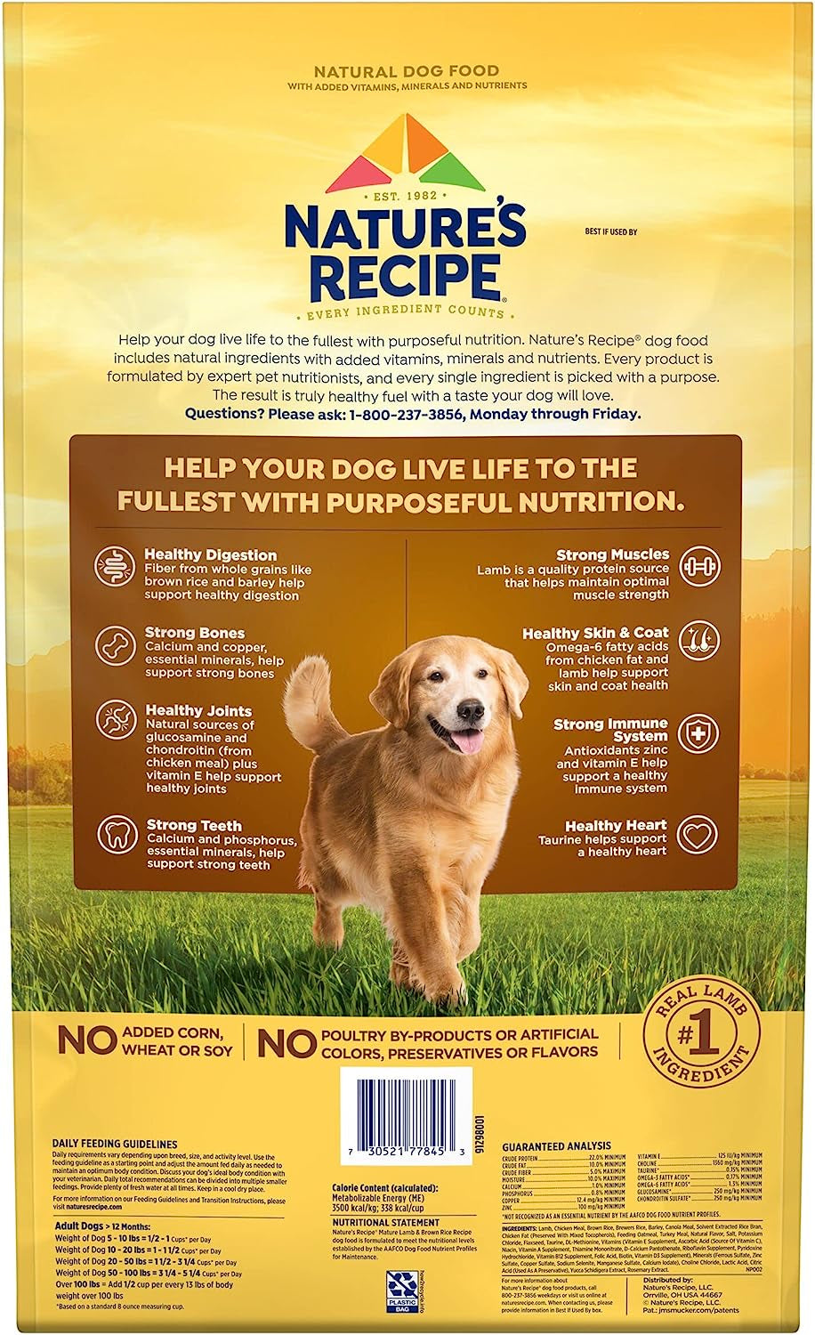 Nature’S Recipe Mature Lamb & Brown Rice Recipe Dry Dog Food