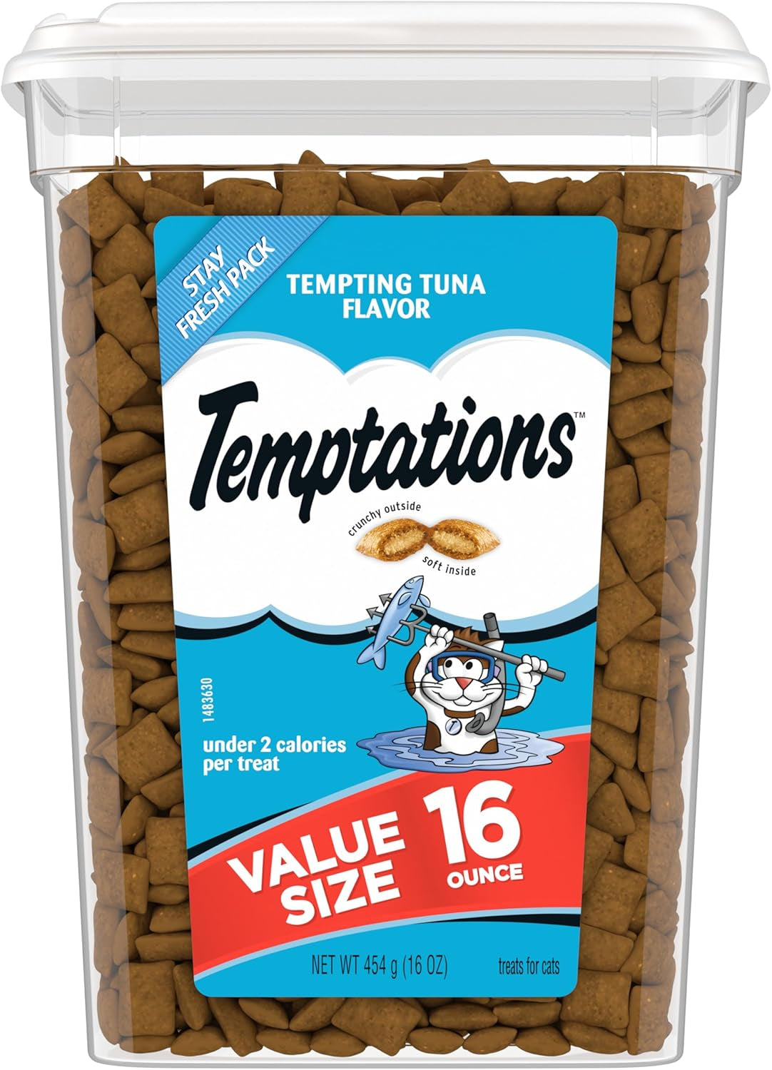 Temptations Classic Crunchy and Soft Cat Treats Tempting Tuna Flavor