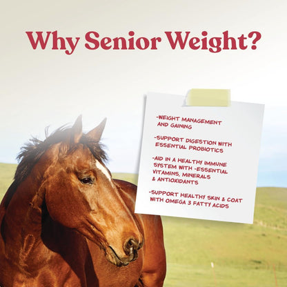 Manna Pro Weight Accelerator for Senior Horses, Made with Omega 3 Fatty Acids from Flaxseed