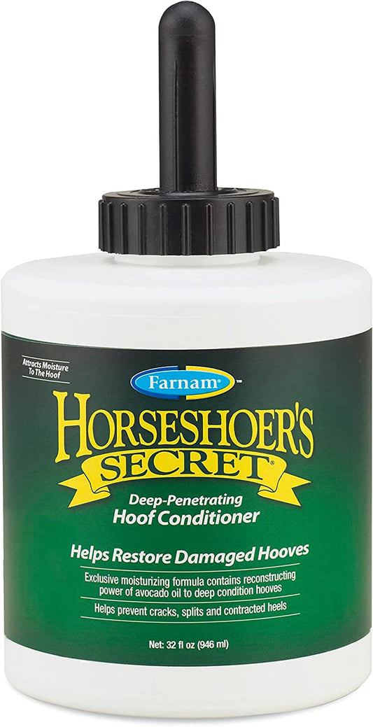 Horseshoer'S Secret Deep-Penetrating Hoof Oil for Horses, Conditions Dry Hooves and Prevents Cracks, Splits and Contracted Heels, Contains Avocado Oil, 32 Oz.