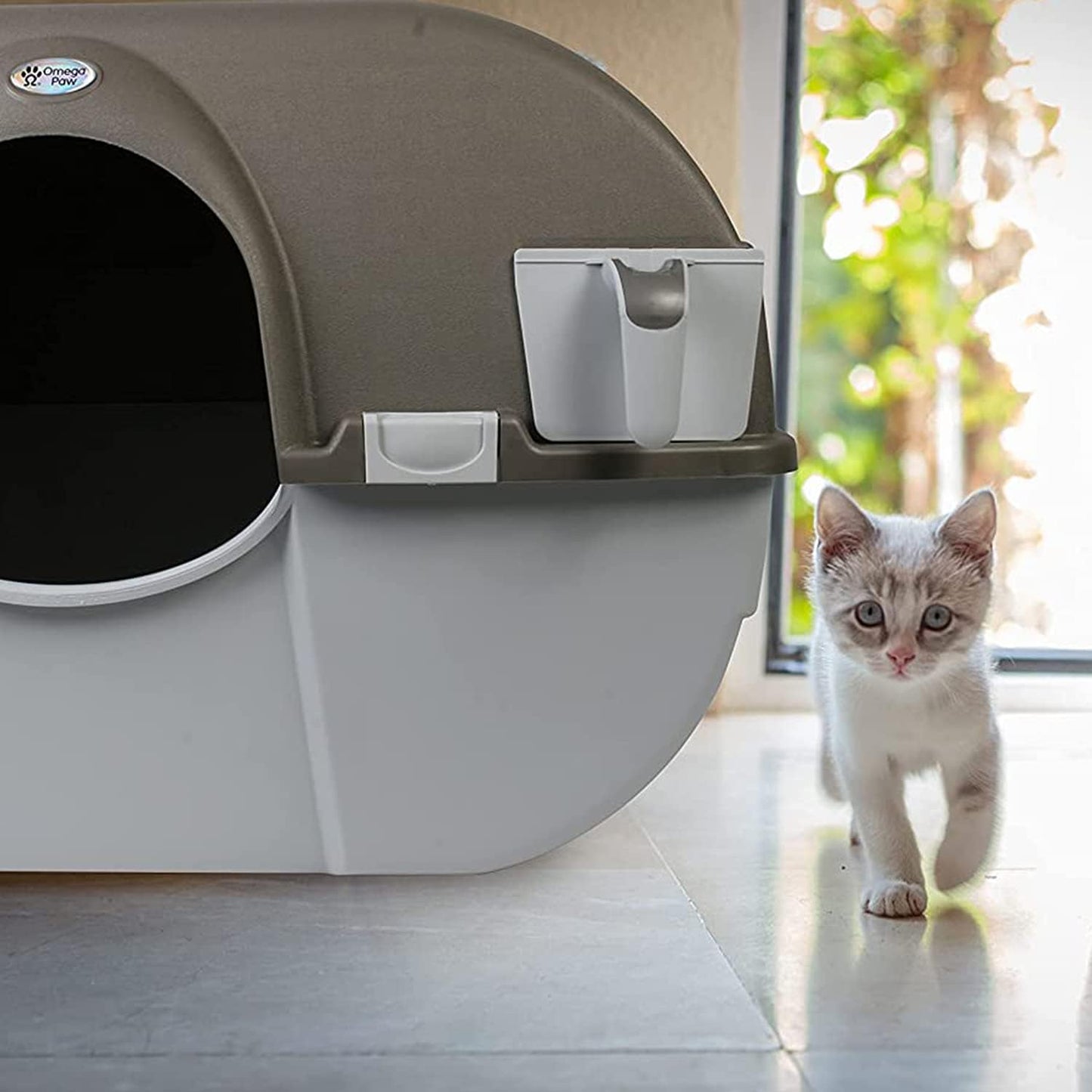 Omega Paw Roll 'N Clean Self Cleaning Litter Box Regular Size