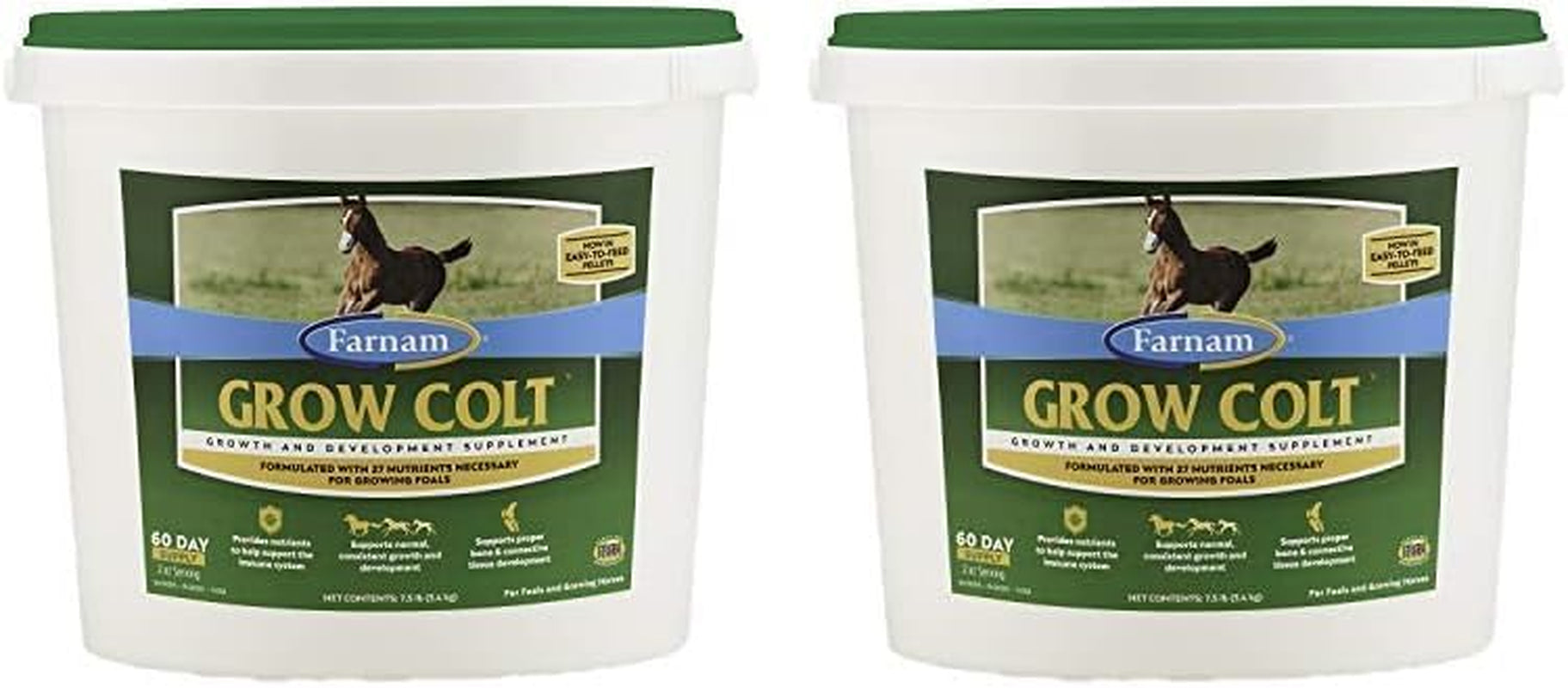 Farnam Grow Colt Supplement for Growth & Development, Supports Normal, Consistent Growth in First Years of Foal'S Life