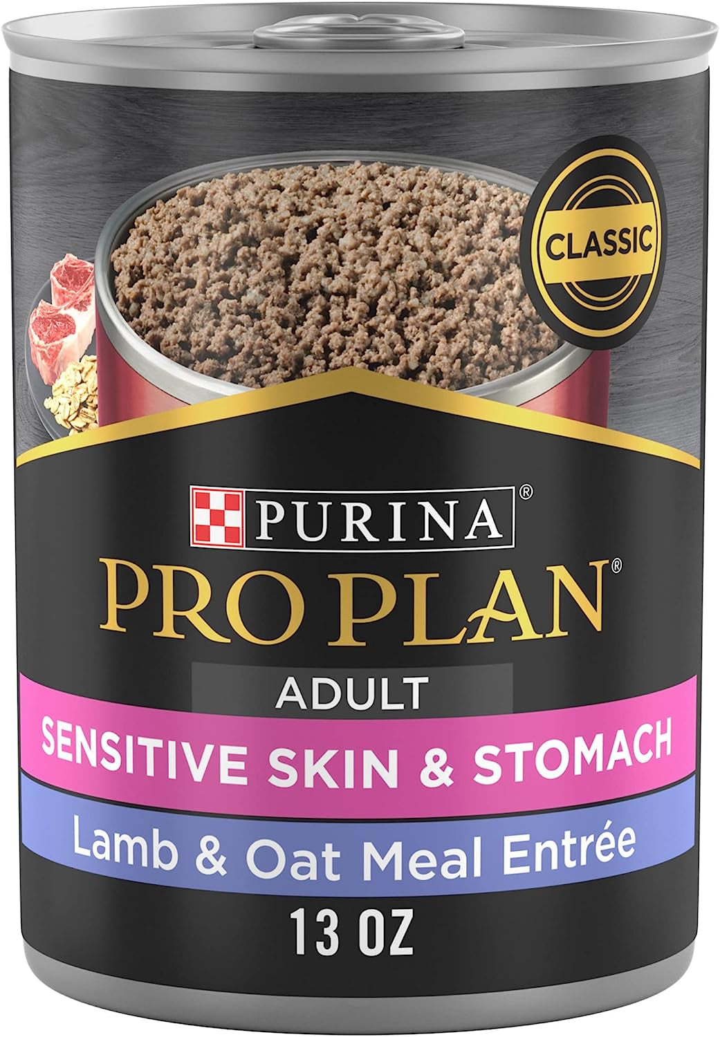 Purina Pro Plan Sensitive Skin and Stomach Wet Dog Food Pate Lamb and Oat Meal Entree