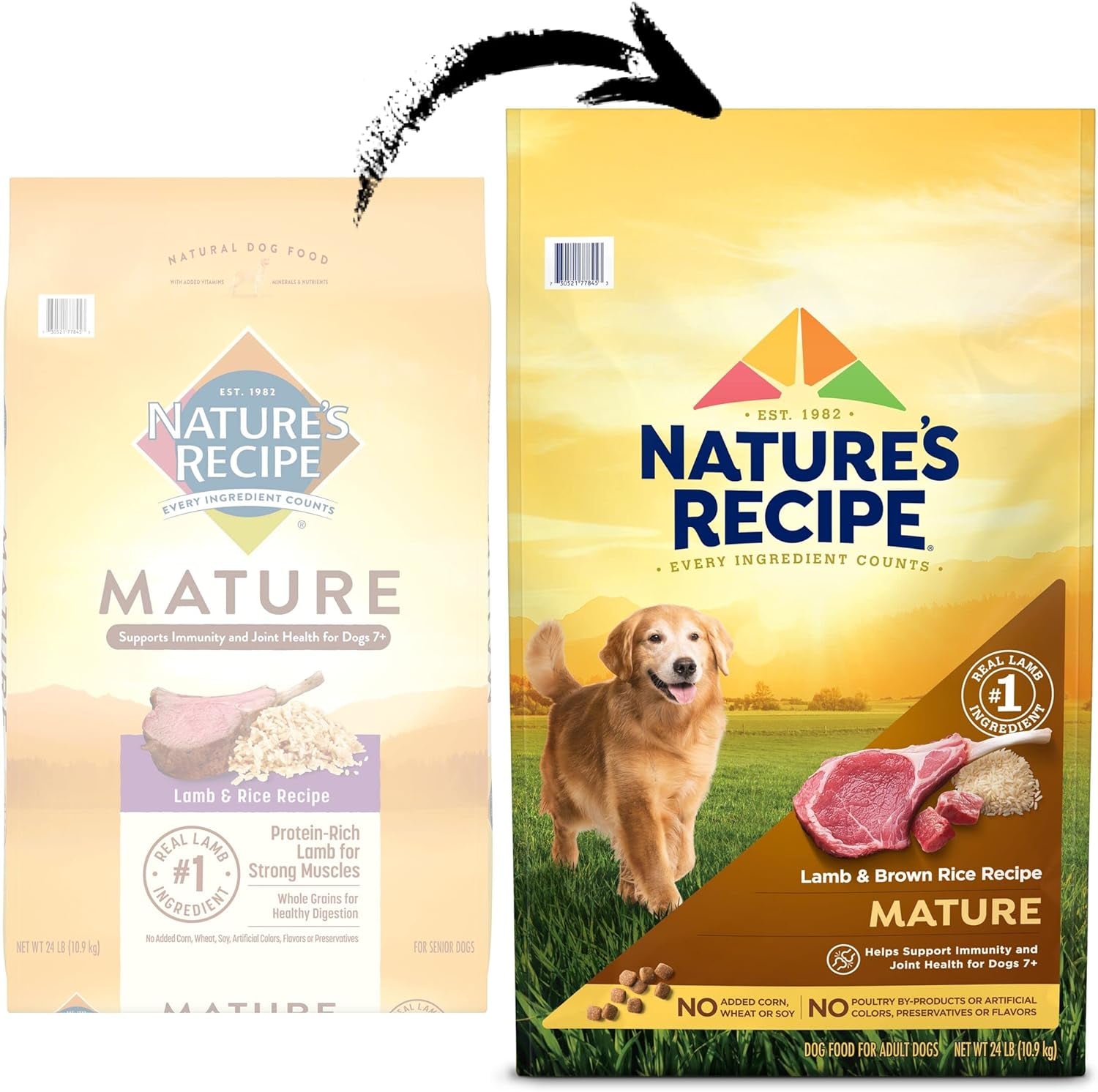 Nature’S Recipe Mature Lamb & Brown Rice Recipe Dry Dog Food