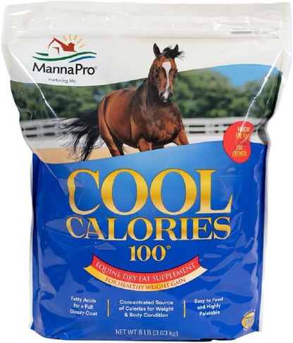 Manna Pro Cool Calories 100, Equine Dry Fat Supplement for Healthy Weight Gain