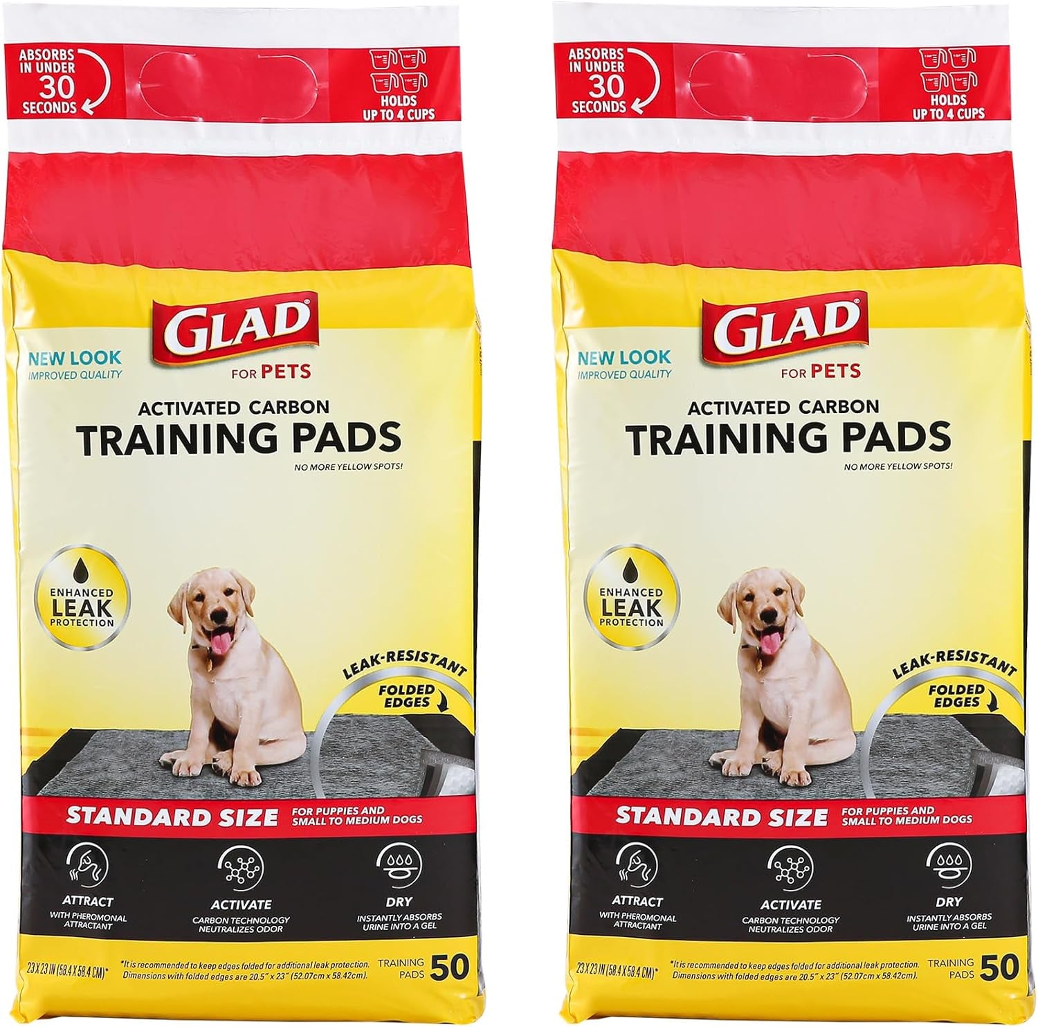 for Pets Black Charcoal Puppy Pads - Super Absorbent Disposable Dog Pee Pads, Potty Training Pads, and Pet Supplies - Dog Pee Pads for Crate Training and Indoor Use 23" X 23" - 100 Count