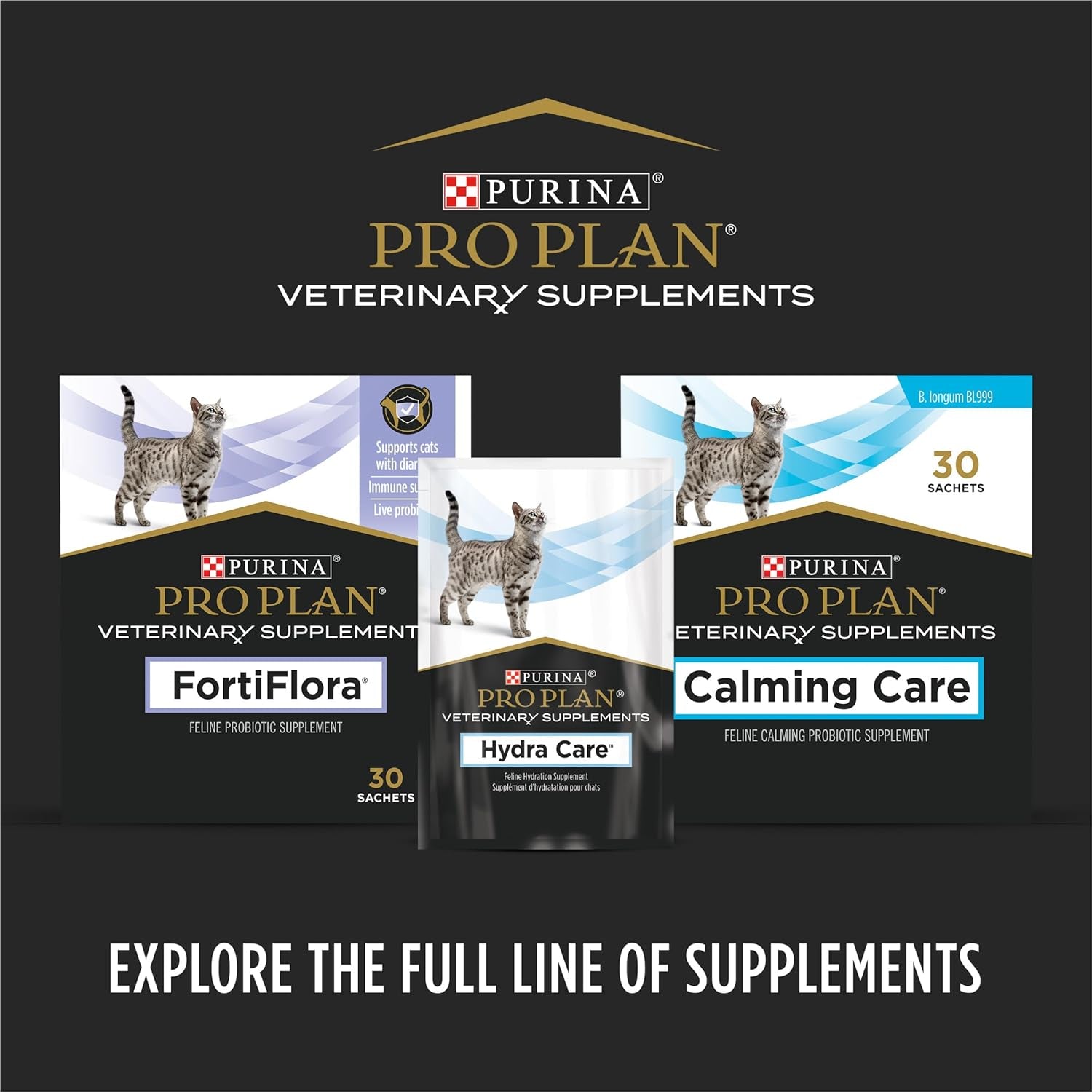 Purina Pro Plan Veterinary Supplements Fortiflora Cat Probiotic Supplement for Cats with Diarrhea