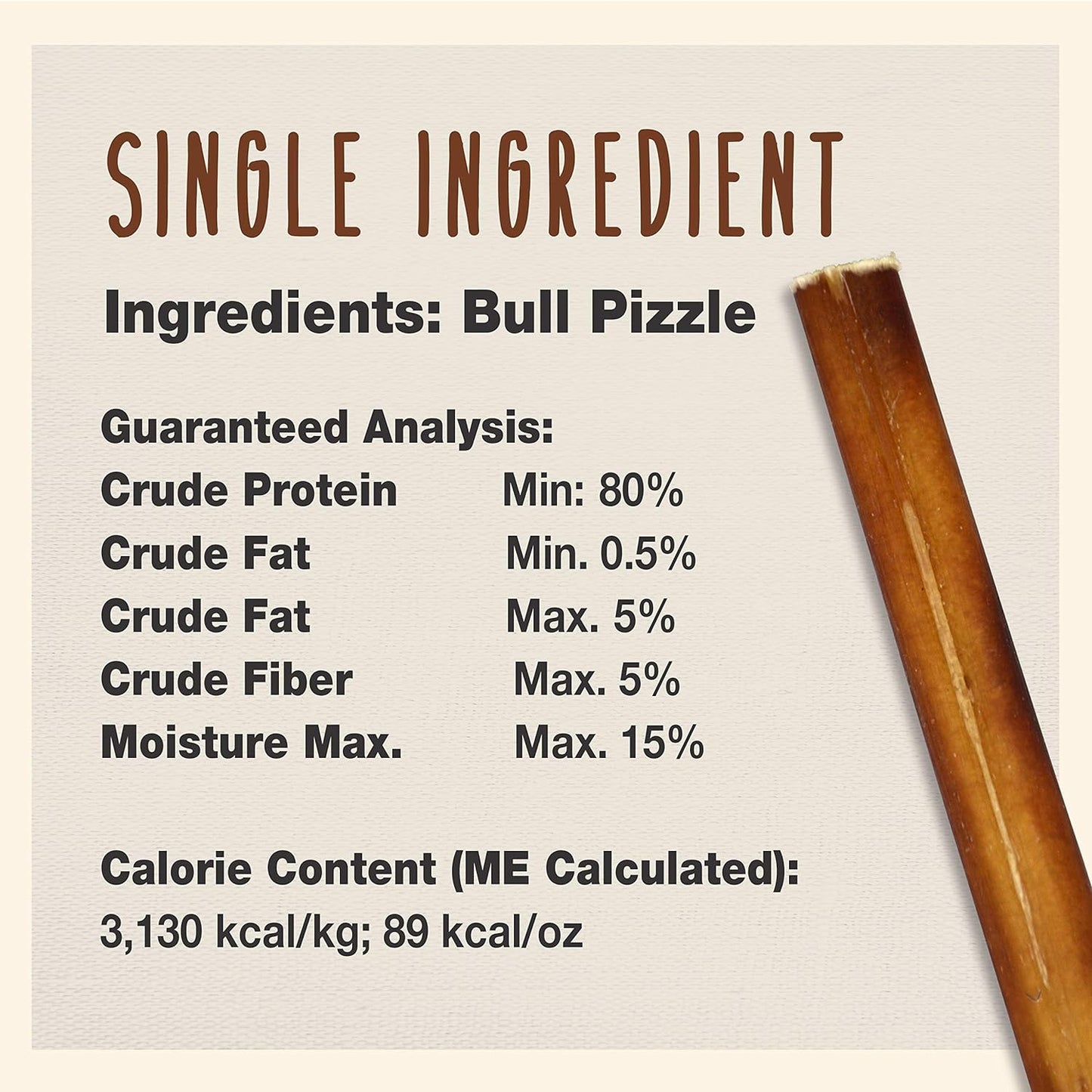 Cadet Bully Sticks for Small Dogs - All-Natural Beef Pizzle, High Protein, Low Fat, Long-Lasting, Grain & Rawhide-Free Dog Chews for Aggressive Chewers