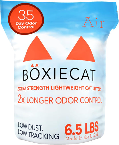 Boxie® Extra Strength 35 Day Natural Odor Control Cat Litter, Lightweight Plant Based Kitty Litter