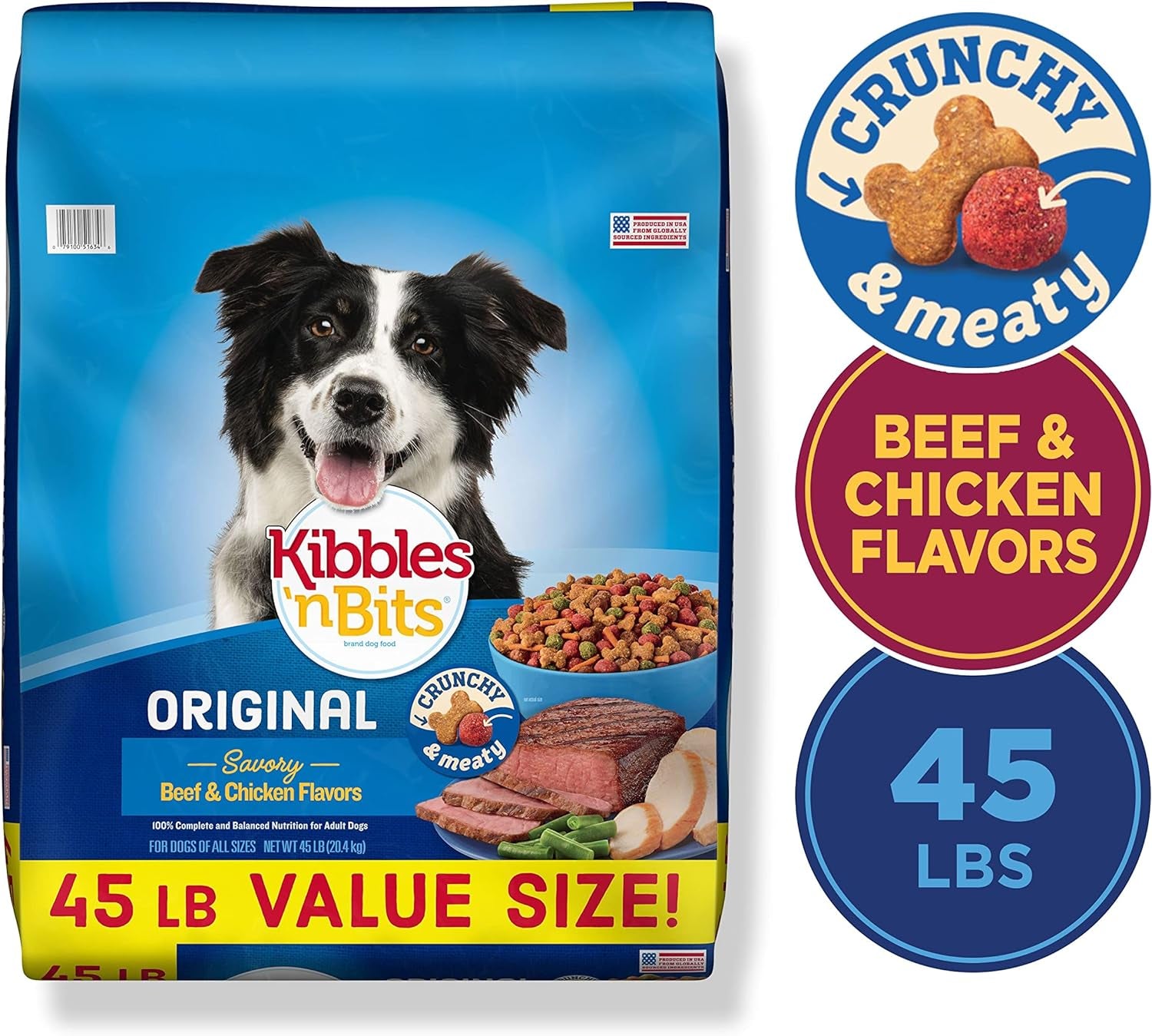 Kibbles 'N Bits Original Savory Beef & Chicken Flavors Dry Dog Food