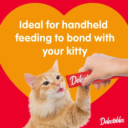 Hartz Delectables Squeeze up Interactive Lickable Wet Cat Treats for Adult & Senior Cats