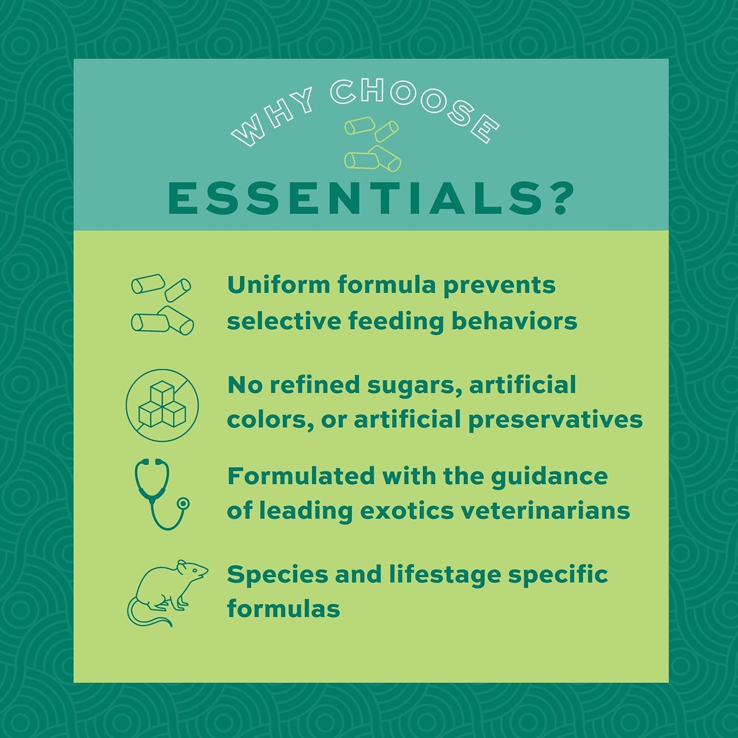 Oxbow Essentials Adult Rat Food - All Natural Adult Rat Food - Veterinarian Recommended - Made in the USA - Rich in Natural Vitamins & Minerals - No Artificial Ingredients