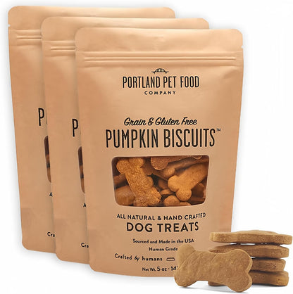 Portland Pet Food Company Healthy Dog Treats - Grain-Free, Human-Grade - Natural Dog Training Treats & Biscuits Made in the USA Only