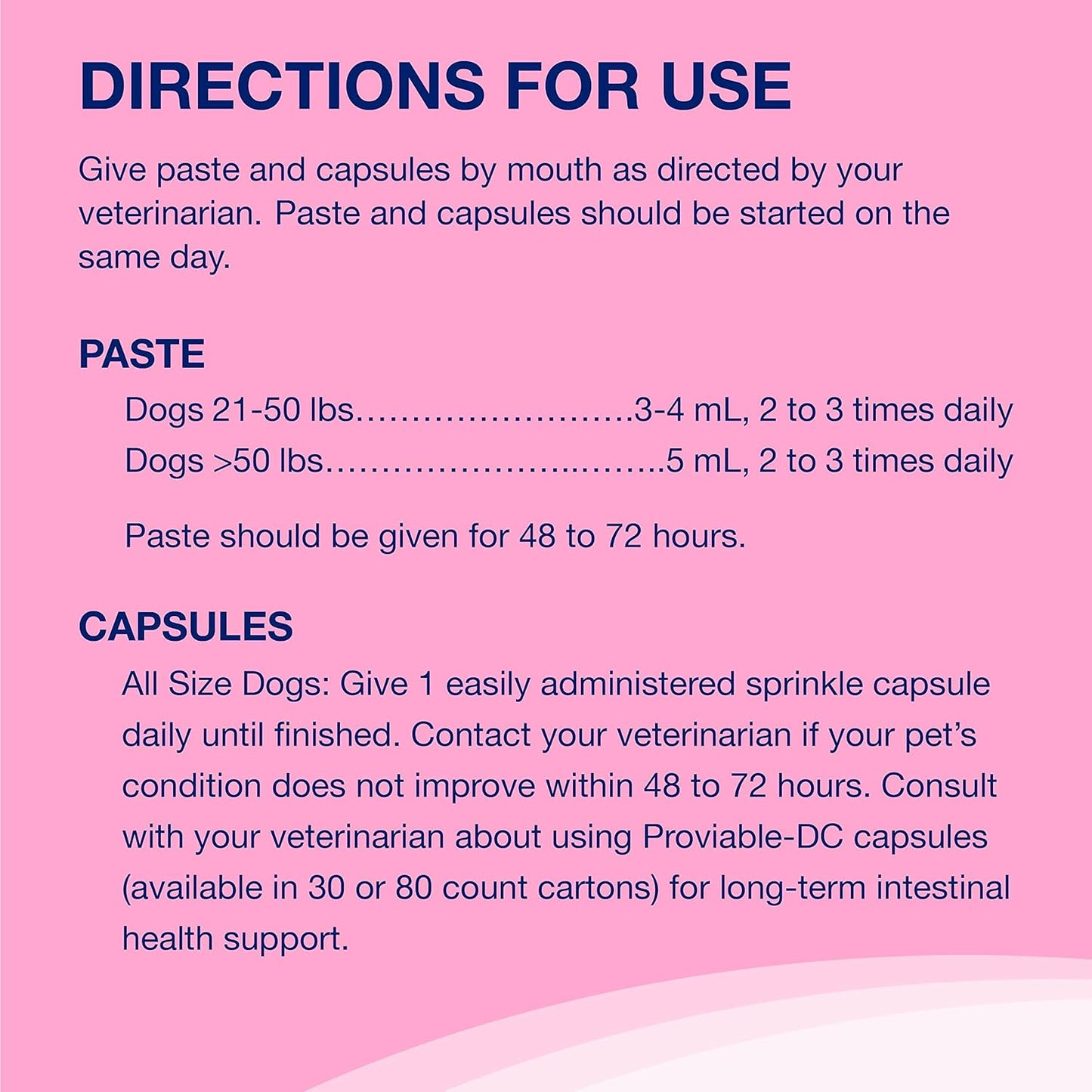 Nutramax Proviable Digestive Health Supplement Kit with Multi-Strain Probiotics and Prebiotics for Medium to Large Dogs - with 7 Strains of Bacteria, 30 Ml Paste and 10 Capsules