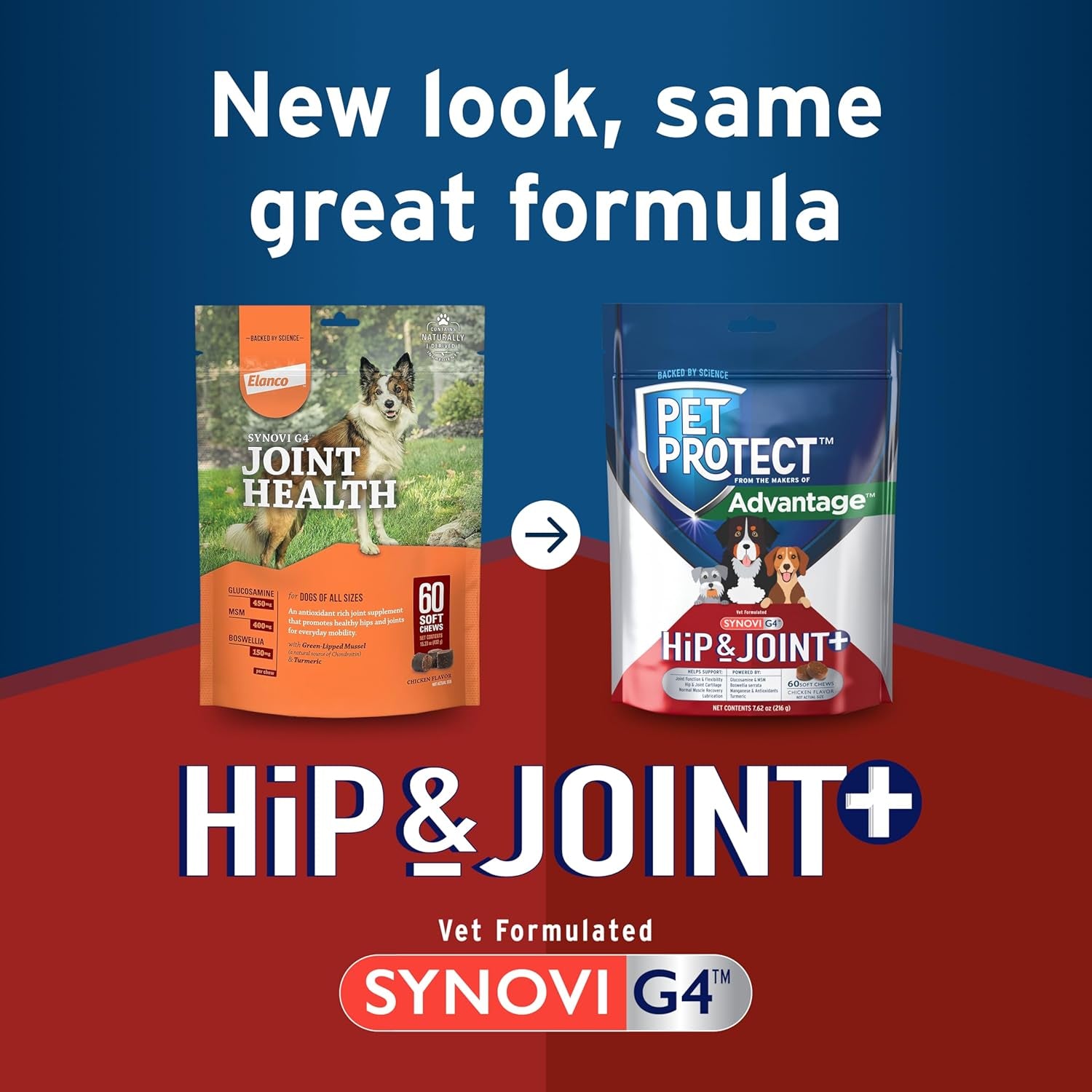 Synovi G4 Dog Joint Supplement Chews, for Dogs of All Ages, Sizes and Breeds