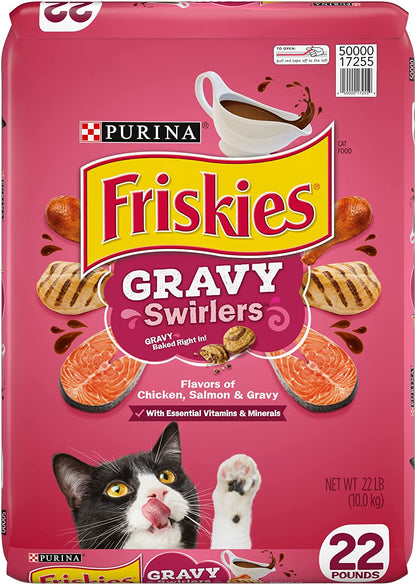 Purina Dry Cat Food, Gravy Swirlers - 3.15 Lb. Bag