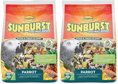 Sunburst Gourmet Blend Parrot Food 3 Lbs - Pack of 2