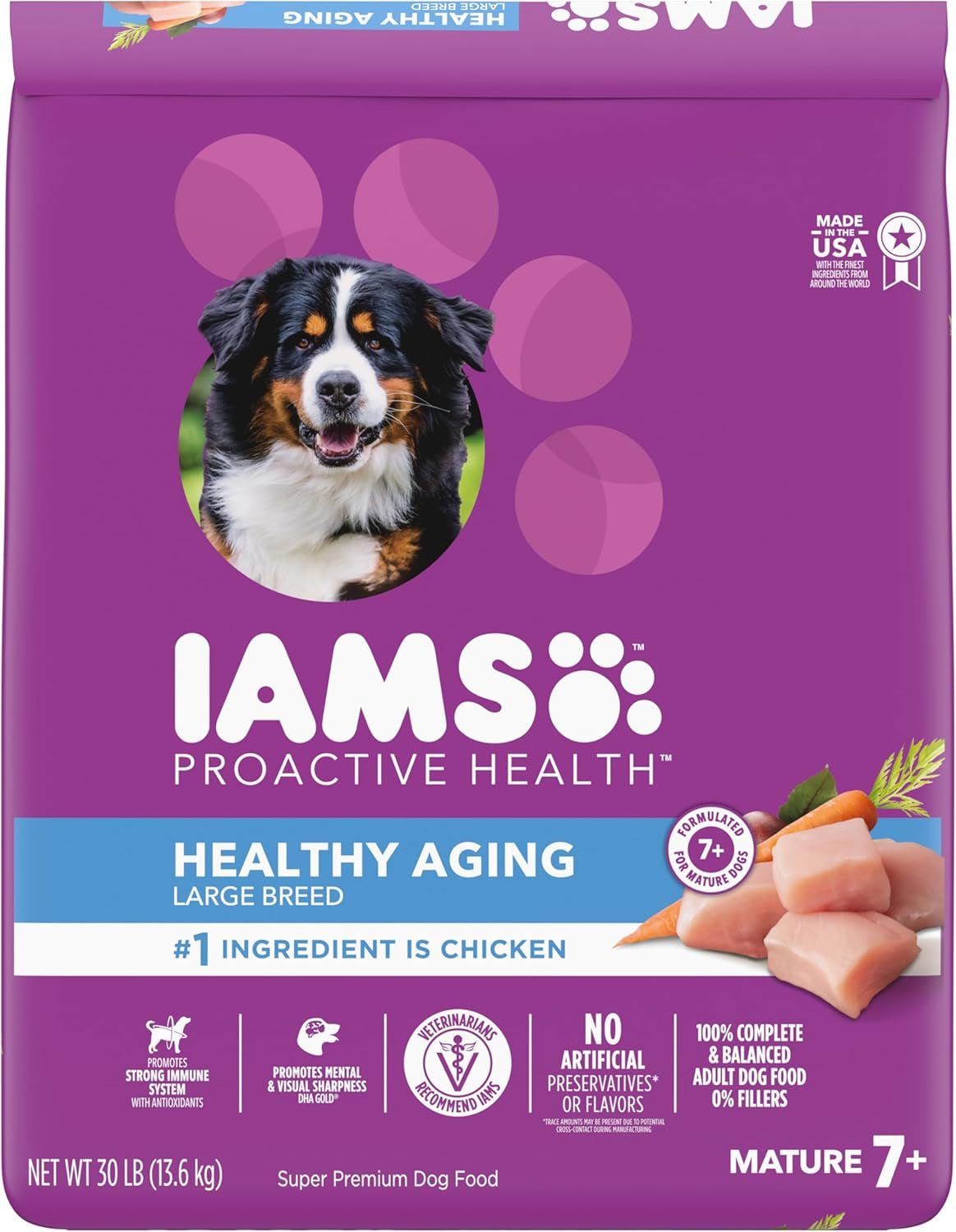 IAMS Proactive Health Healthy Aging Large Breed Adult Dry Dog Food for Mature and Senior Dogs