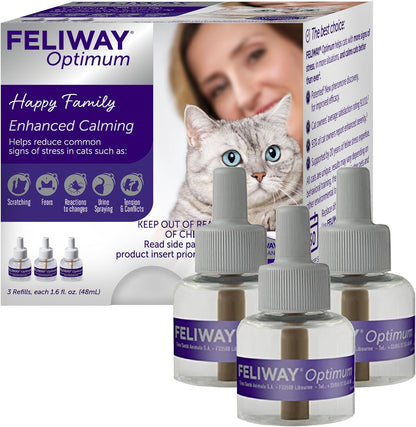 FELIWAY Optimum, Enhanced Calming Pheromone 30-Day Refill