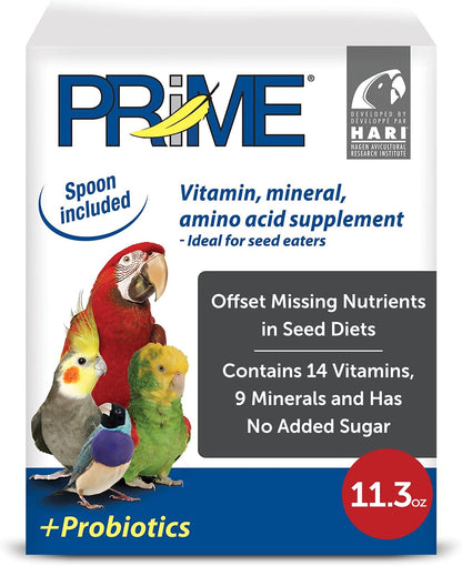 Hari Hagen Prime Parrot Vitamin, Mineral and Amino Acid Supplement for Seed Eating Birds