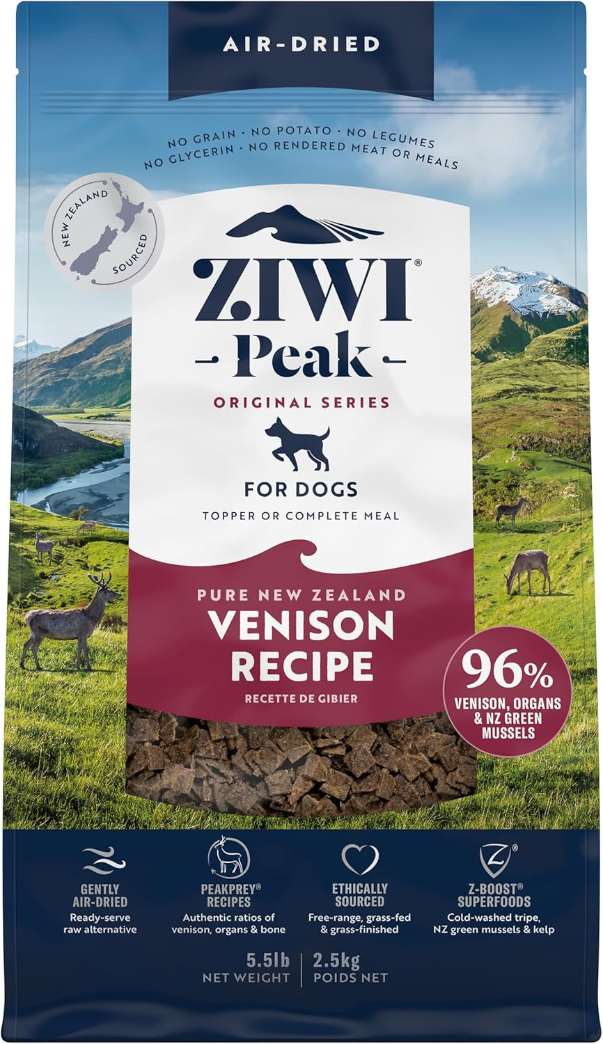 ZIWI Peak Air-Dried Dog Food - All Natural, High Protein, Grain Free, Limited Ingredient with Superfoods