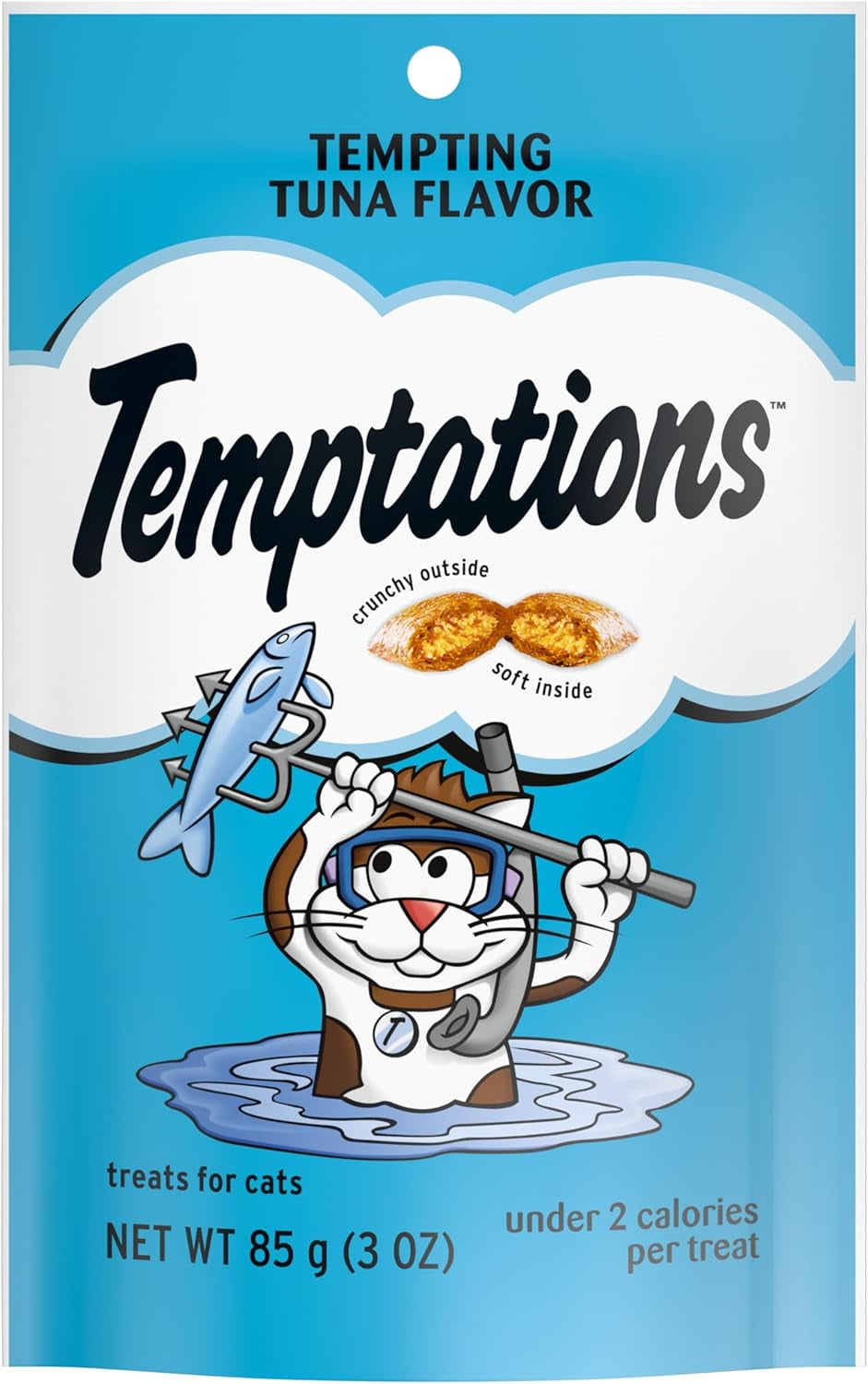 Temptations Classic Crunchy and Soft Cat Treats Tempting Tuna Flavor