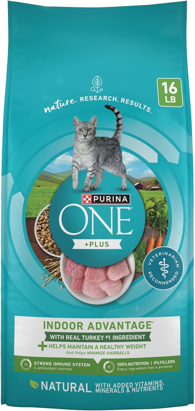 PURINA ONE Natural, Low Fat, Weight Control, Indoor Dry Cat Food, +Plus Indoor Advantage