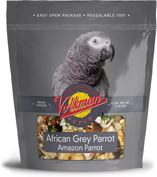 Volkman Avian Science Super African Grey Bird Food 4Lb