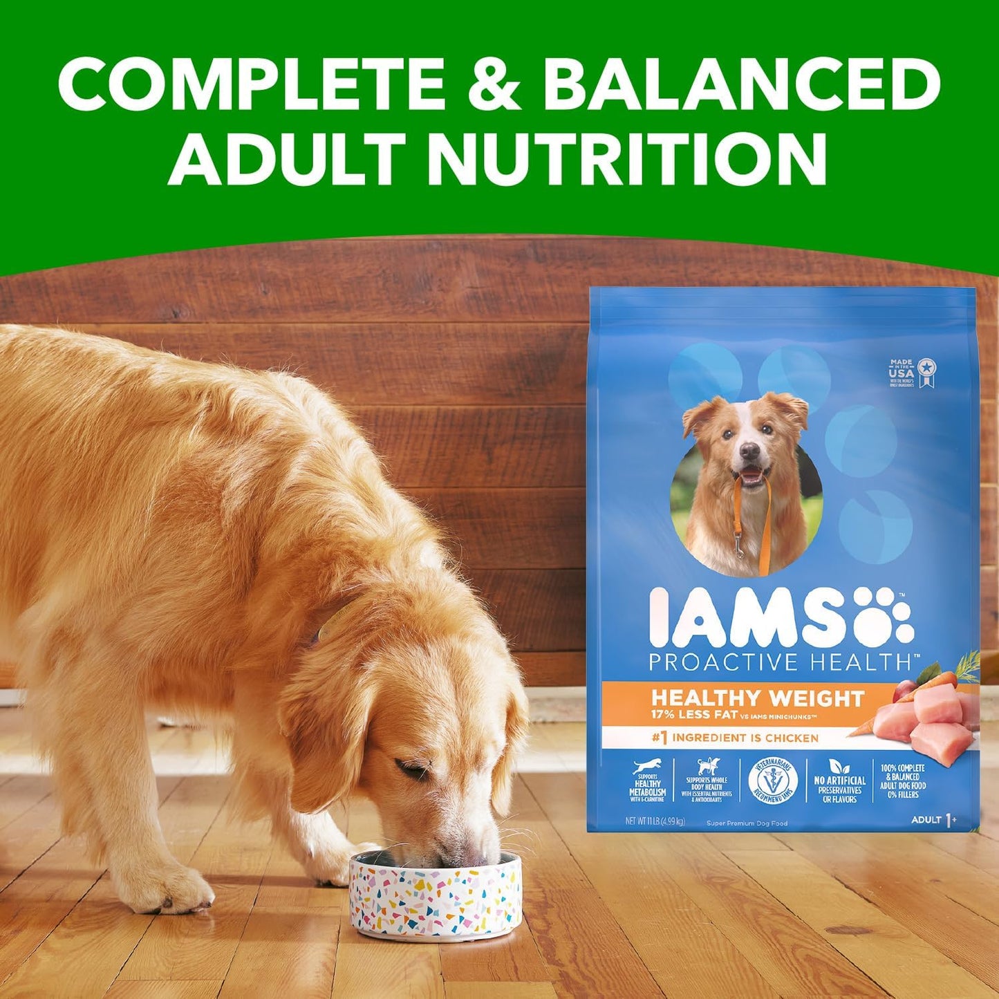 IAMS Proactive Health Healthy Weight Control Adult Dry Dog Food with Real Chicken