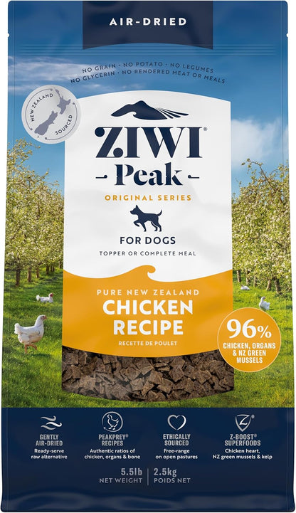 ZIWI Peak Air-Dried Dog Food - All Natural, High Protein, Grain Free, Limited Ingredient with Superfoods