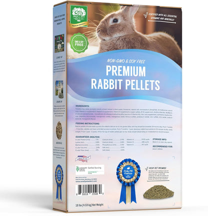 Small Pet Select-Premium Rabbit Pellet Food, Non-Gmo, Soy Free. Local Ingredients in Pacific Northwest