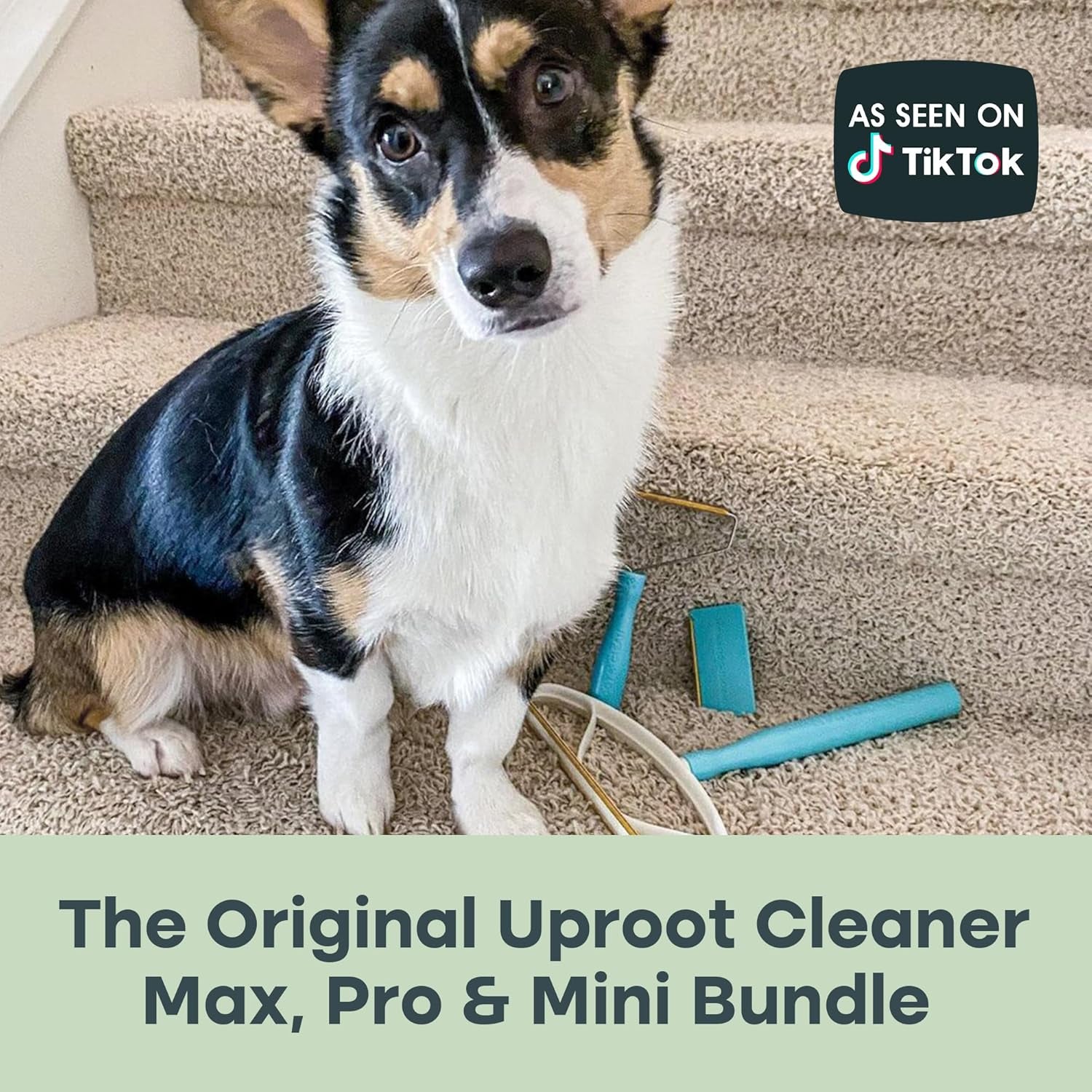 Uproot Clean Fur-Nado Survival Kit - Uproot Cleaner Pro Pet Hair Remover + Mini & Max Variants - Pet Hair Removers and Carpet Scraper - Easy Cat Hair Remover & Dog Hair Remover Bundle!