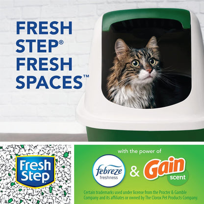 Advanced Clumping Cat Litter with Gain, 37 Lbs Total, Extra Large (2 Pack of 18.5Lb Boxes) + Glad Forceflex Protection Series Tall Trash Bags with Febreze, 13 Gal, 110 Ct