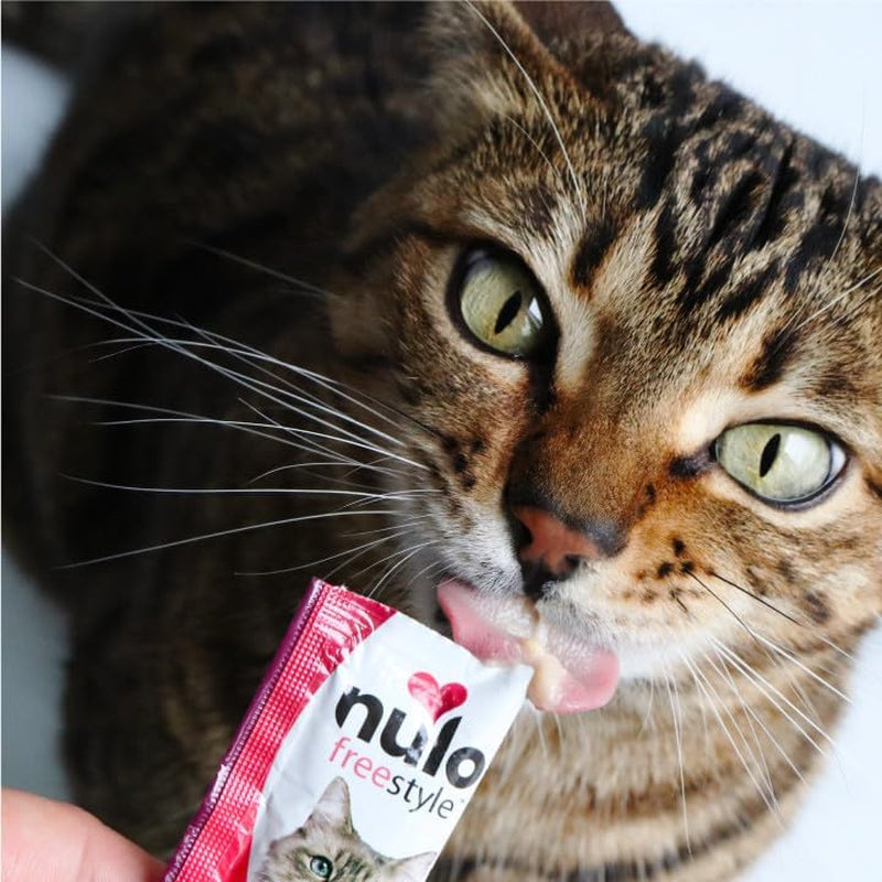 Nulo Freestyle Grain-Free Perfect Purees Premium Wet Cat Treats, Squeezable Meal Topper for Felines, High Moisture Content to Support Cat Hydration