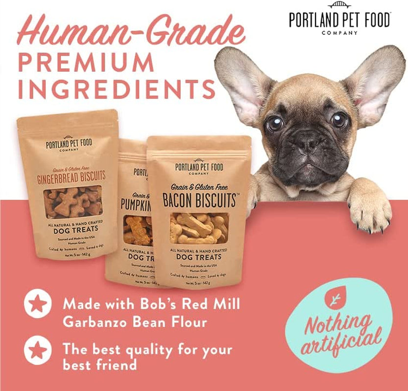 Portland Pet Food Company Healthy Dog Treats - Grain-Free, Human-Grade - Natural Dog Training Treats & Biscuits Made in the USA Only