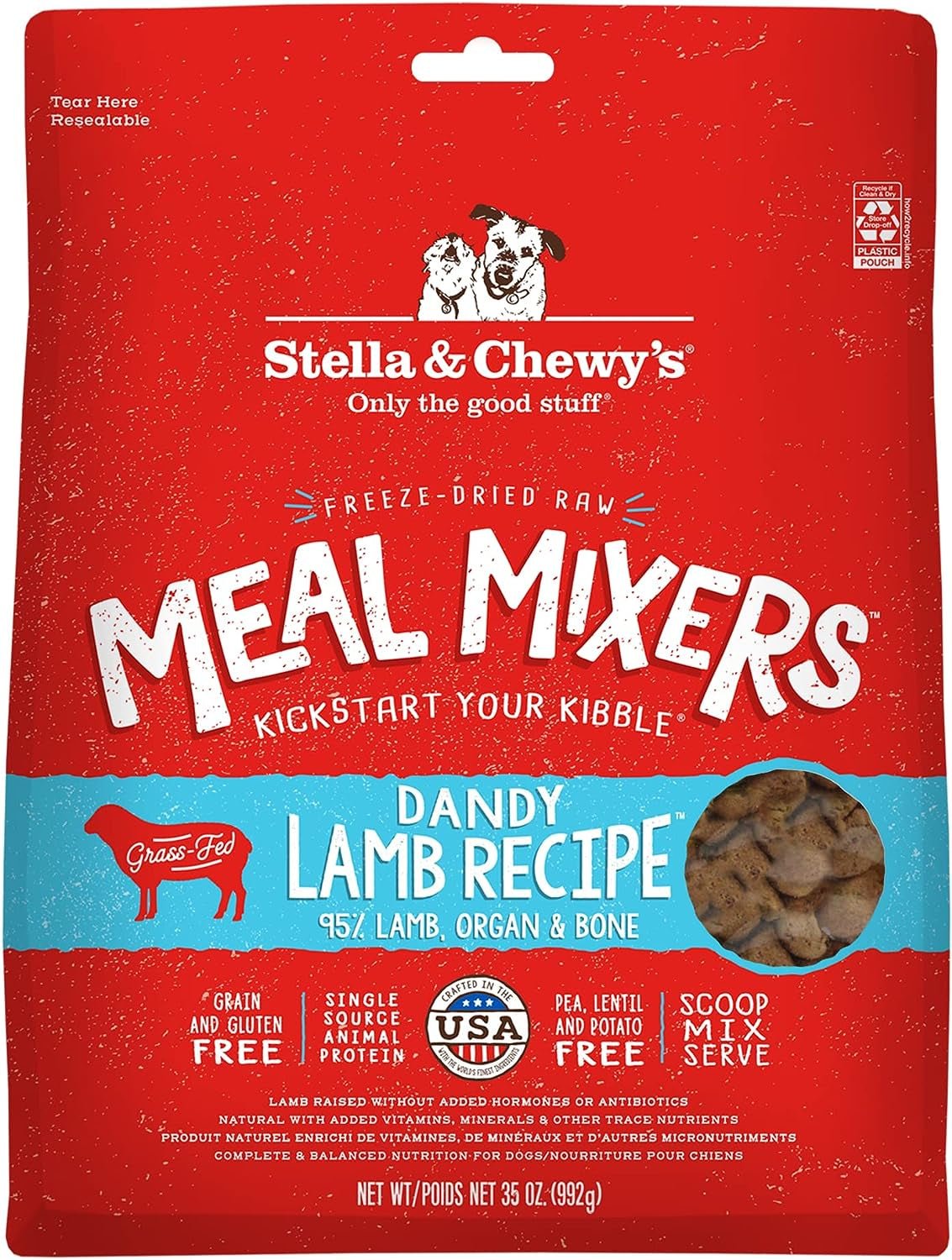 Stella & Chewy'S Freeze Dried Raw Chewy’S Chicken Meal Mixers - Dog Food Topper for Small & Large Breeds - Grain Free, Protein Rich Recipe