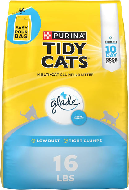 Purina Tidy Cats Clumping Multi Cat Litter, Glade Clear Springs