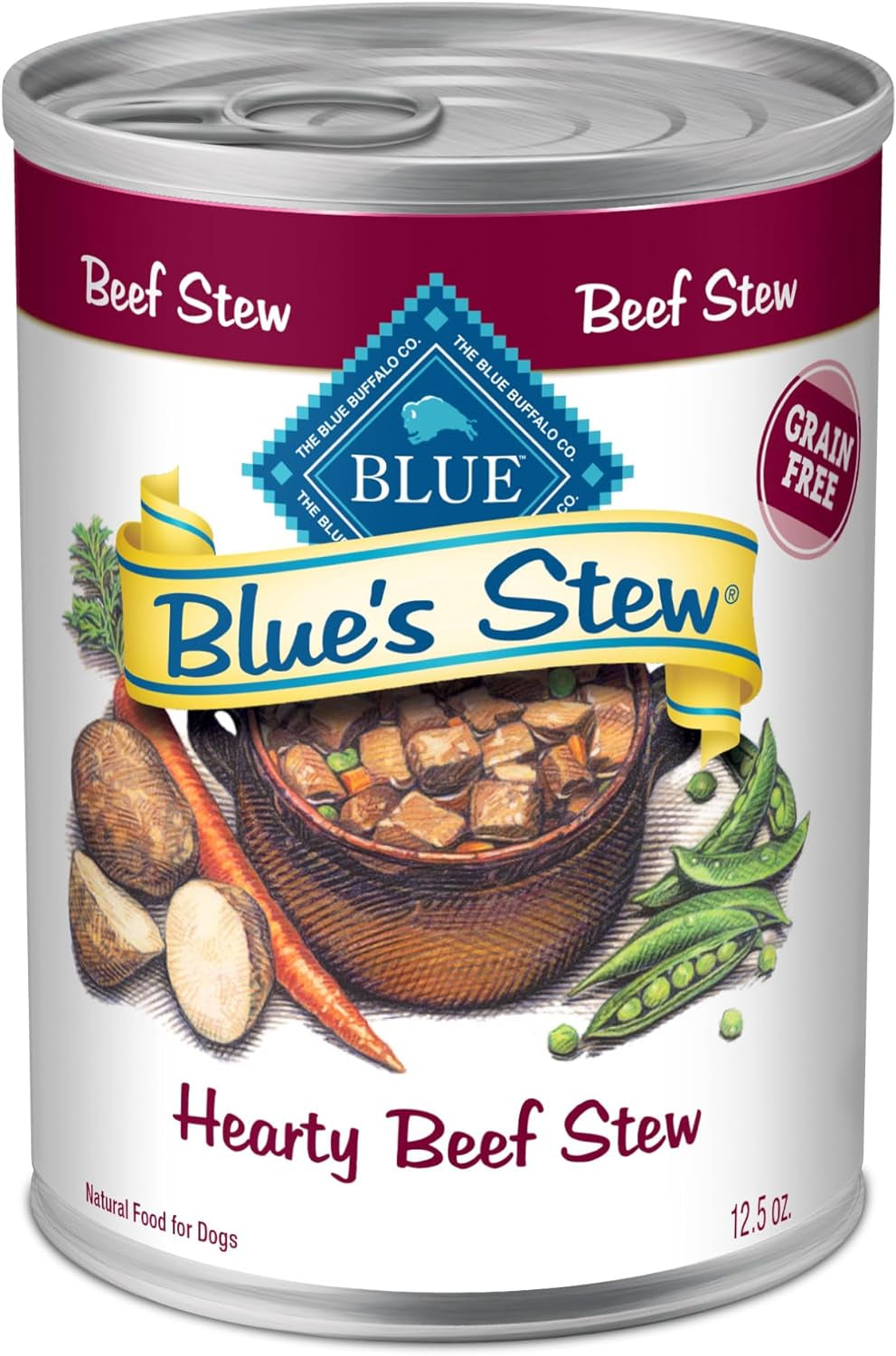 Blue Buffalo Blue'S Stew Grain-Free Wet Dog Food, Made with Natural Ingredients, Hearty Beef Stew