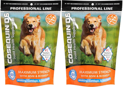 Nutramax Laboratories Cosequin DS plus MSM Professional Line for Dogs, 60 Soft Chews