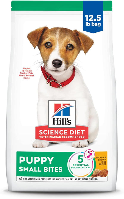 Hill'S Science Diet Puppy, Puppy Premium Nutrition, Small Kibble, Dry Dog Food, Chicken & Brown Rice