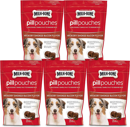 Milk-Bone Pill Pouches Dog Treats, Real Chicken Flavor