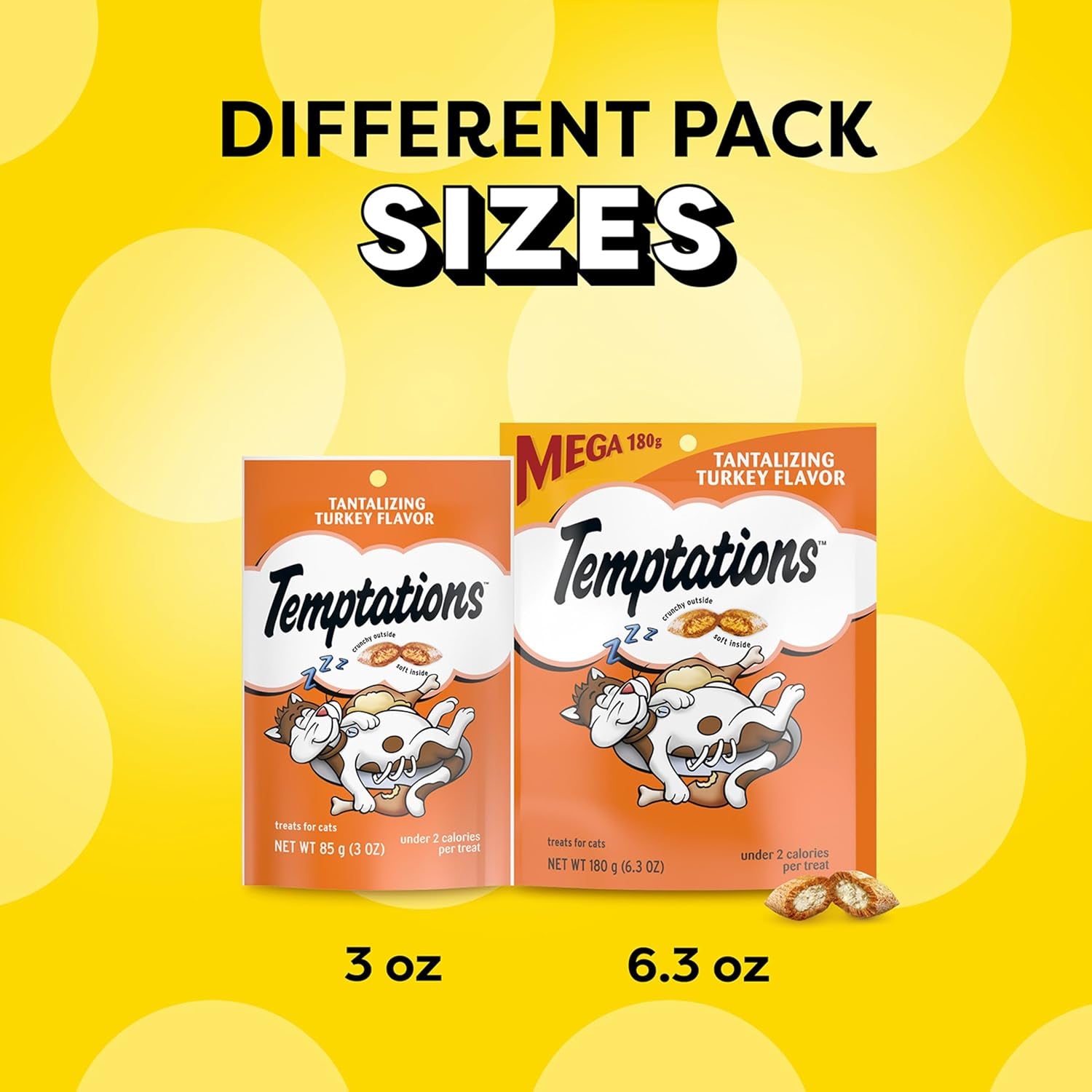 Temptations Classic Crunchy and Soft Cat Treats Tantalizing Turkey Flavor