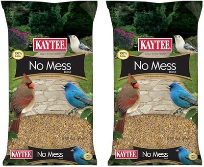 Wild Bird (No Mess or Waste Free) Food Seed Blend for Blue Jays, Woodpeckers, Juncos, Cardinals, Grosbeaks, Sparrows, and Finches, 10 Pound, (Packaging May Vary)