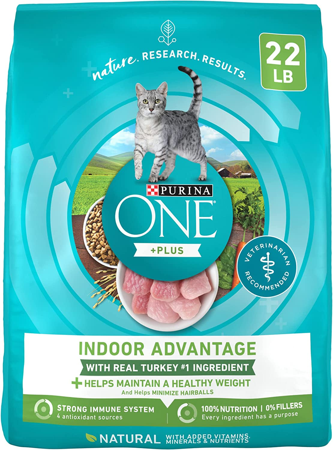 Natural, Low Fat, Weight Control, Indoor Dry Cat Food, +Plus Indoor Advantage - 3.5 Lb. Bag