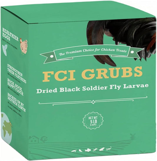High Calcium, Non-Gmo, Dried Black Soldier Fly Larvae for Chickens, 60-100X More Calcium than Mealworms,Treat for Laying Hen, Ducks, Wild Birds,Turtles